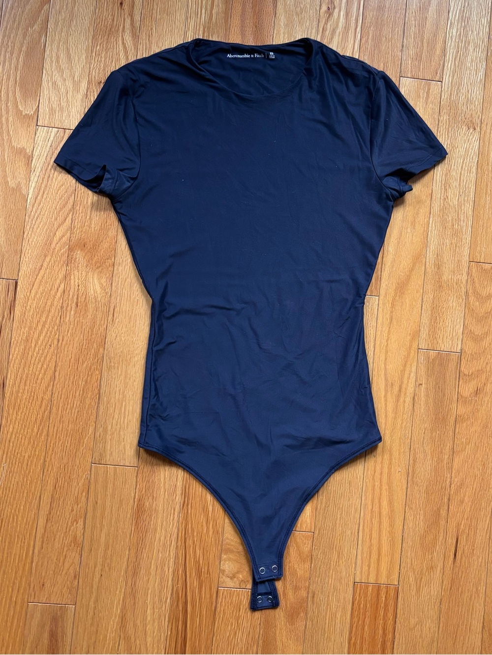 Abercrombie & Fitch Navy Short-Sleeve Bodysuit